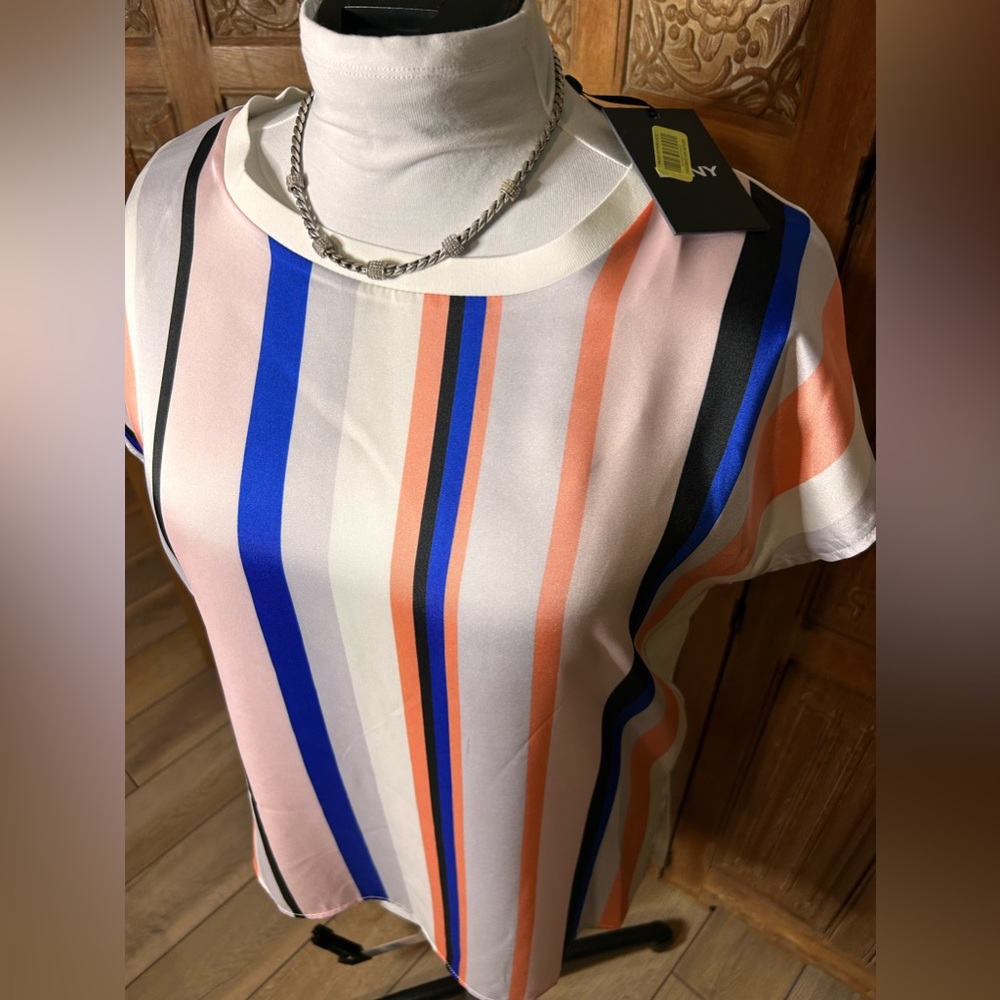 DKNY Sleeveless Over-sized Blouse, Medium